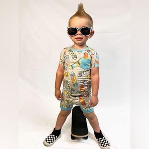 Skater Boy Bamboo Short Set